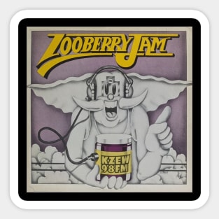 KZEW Zooberry Jam 1977 Sticker
